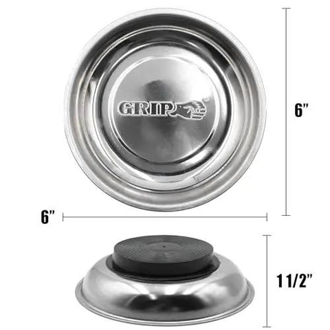 Stainless Steel Magnetic Parts Tray 6 Inch Durable Magnetic Organizer For Nuts Bolts Screws Small Parts Tools Rust Resistant