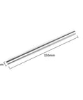 Stainless Steel 8x150mm Round Rods And Shelf Pins Four Pack for Cabinet Furniture DIY Shelving Hardware Smooth Chamfered Edges shown