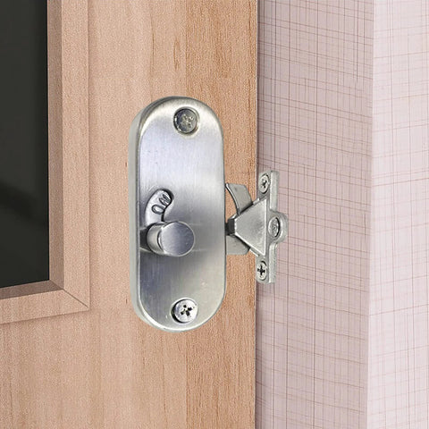 90 Degree Sliding Barn Door Latch Privacy Lock For Inside Doors Stainless Steel Sliding Bolt Lock Right Angle Door Bolt Ideal For 90 Degree