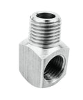 Stainless Steel Cast Pipe Fittings 90 Degree Street Elbow One Quarter Inch NPT Male By One Quarter Inch NPT Female, front view