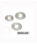 10-Pack SWAS-5-8-2-AW NBK Stainless Steel Adjust Metal Washer -Made in Japan- assortment of washers with different diameters.