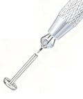 All In One Piercing Taper Kit With Ball Grabber Tool And 12Pcs Stainless Steel Flat Back Earrings Set For 14G 16G 18G 20G Tapers
