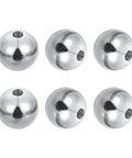 6 Pcs M6 By 25mm Ball Knob Nuts Crafted From 304 Stainless Steel With Round Silver Finish Decorative Screw Cap Covers