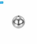 Single M4 by 8mm ball nut knob in stainless steel, round with silver finish, part of set of 8 for machinery and decorative hardware.