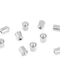 10 pcs stainless steel push fit spring ball plungers 7 x 6 mm for mechanical devices, showing compact and smooth action design.