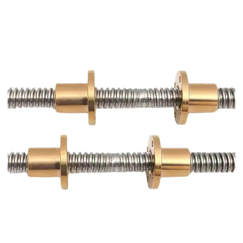 ✝️ Screw stainless steel ball screw kuaoxk t8 lead screw right-left length 200mm-600mm OD 8mm pitch 2mm size lead 2mm style 300mm