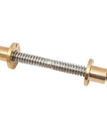 ✝️ Screw Stainless Steel Ball Screw T8 Lead Screw Right-Left Length 1000mm OD 8mm Pitch 2mm with brass nut for CNC axis motion