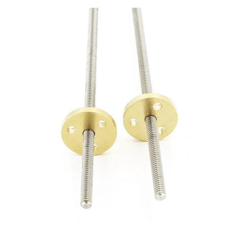 Screw Stainless Steel Ball Screw T4 Stainless Steel Trapezoidal Screw Length 100mm Pitch 1 Lead 1mm/2mm with Nut, 1-pack replacement
