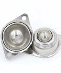 1" Stainless Steel Ball Transfer Units, 4pcs Screw Mounted Roller Ball Transfers Bearing, Load Capacity 88lbs, close-up view