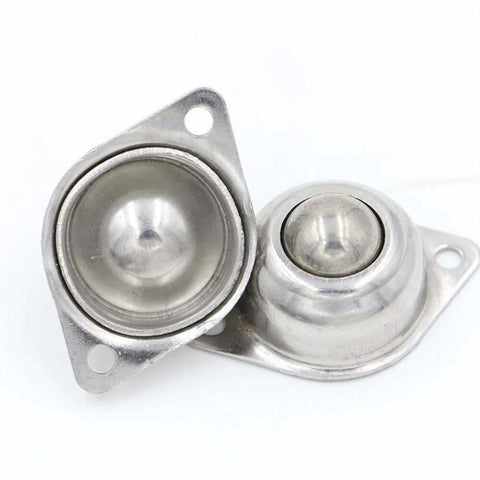 1" Stainless Steel Ball Transfer Units, 4pcs Screw Mounted Roller Ball Transfers Bearing, Load Capacity 88lbs, close-up view