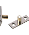 4 Pcs Stainless Steel Roller Guides For Sliding Barn Doors Floor Guides And Hardware Accessories, side view, polished finish
