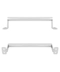 Large Stainless Steel Barn Pull Handle Set Of 4 With Screws For Cabinets Sliding Doors Closets Keyless Entry Doors Fences Barn Doors And Gates Durable Modern Finish Easy To Install front and side view