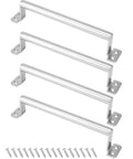 Large Stainless Steel Barn Pull Handle Set Of 4 With Screws For Cabinets Sliding Doors Closets Keyless Entry Doors Fences Barn Doors
