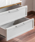 Large Stainless Steel Barn Pull Handle Set Of 4 With Screws For Cabinets Sliding Doors Closets Keyless Entry Doors Fences Barn Doors And Gates Durable Modern Finish Easy To Install on white cabinet drawers.