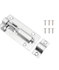 20 Pack 3 Inch Stainless Steel Barrel Bolt Latch Set With 6 Screws For Indoor Doors And Gates Silver Sliding Bolt Lock For Top Of Door And Gate Weather Resistant And Easy To Install close-up view