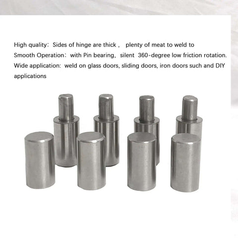 Beefy Heavy Duty Weld On Barrel Hinges Three Inch Long By Three Quarter Inch Wide 304 Stainless Steel 500 Lb Load Capacity With 360 Degree Rotation