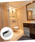 Stainless steel bathroom door stopper silences drafts, reduces noise, and keeps doors secure with easy under door installation.