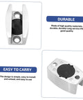 Stainless steel bathroom door stopper silences drafts, reduces noise, and keeps doors secure with easy under door installation