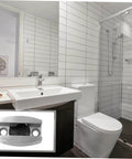 Stainless steel bathroom door stopper silences drafts, reduces noise, and keeps doors secure with easy under door installation, adjustable locator, and durable, low-profile design for a quiet, comfortable home.