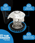 Ultra Revolutionary Stainless Steel Bath Tub Drain Protector And Hair Catcher With Strainer For Universal Drains Includes Adapters