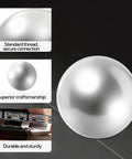 Close-up of stainless steel ball from Stainless Steel Bearing Ball Set With 620 Pieces In 12 Sizes, highlighting craftsmanship and durability.