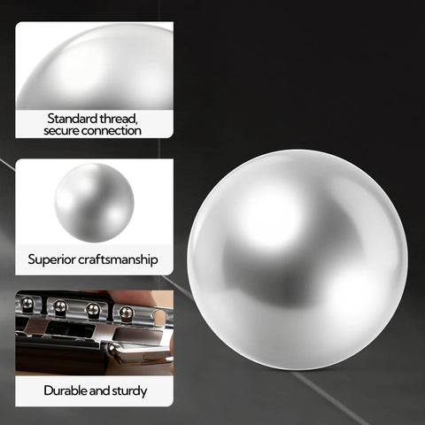 Close-up of stainless steel ball from Stainless Steel Bearing Ball Set With 620 Pieces In 12 Sizes, highlighting craftsmanship and durability.