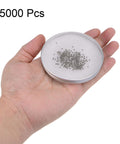 Hand holding 5000 Pro Grade 1.5mm Stainless Steel Bearing Balls G100 Precision, 304 Stainless Steel Micro Balls, Corrosion Resistant