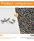 Product comparison of 840 Pcs Stainless Steel Bearing Balls Set for Bikes and Machinery vs inferior rough bearing balls.