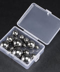 Eight Size Bearing Ball Set 16 Pieces In 304 Stainless Steel With Handy Storage Box, visible balls, corrosion resistant, for machinery use