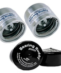 US Made Stainless Steel Bearing Protector 1980-SS with 19B Bra for boats, horse trailers, RVs; blocks water and dirt; 1.980 inch hubs