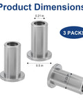 Bearing Sleeve Replacement for Commercial Beverage Dispensers and Juicers Stainless Steel Bushing Compatible With D And E Series