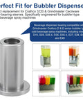 Bearing Sleeve Replacement for Commercial Beverage Dispensers and Juicers Stainless Steel Bushing Compatible With D And E Series Fits D15 D25 D35 E27 E29 E47 E49 Models Includes 3 Pack for Easy Refurbishment with images of dispensers