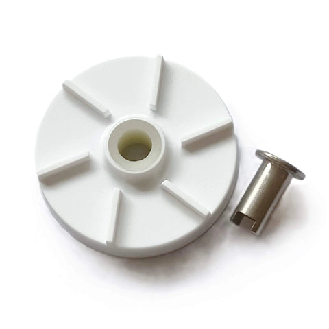 Bearing Sleeve Bubbler Replacement Kit For Juice Dispenser Built Tough Stainless Steel Direct Fit Pack Of 3, white wheel and metal pin