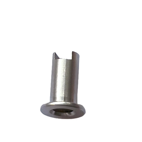 Front view of stainless Bearing Sleeve Bubbler Replacement Kit For Juice Dispenser Built Tough Stainless Steel Direct Fit Pack Of 3