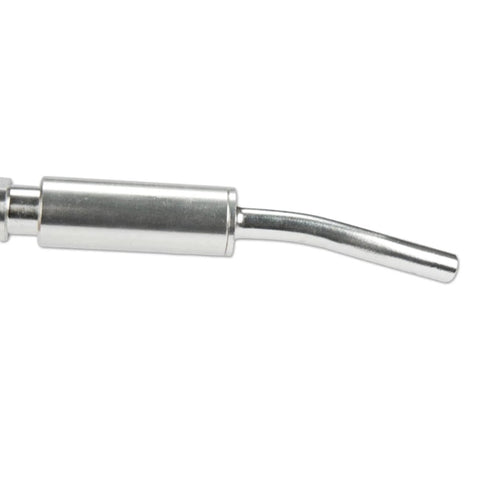 Stainless bearing tube nozzle set for car interior blow guns with M10x1 thread and 12 cm length concentrates airflow to dashboards, vents.