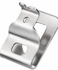 Durable 304 stainless steel belt clips for 20V MAX drills and drivers, 4-pack with screws, visible close-up of one clip.