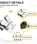 Durable 304 Stainless Steel Belt Clip Set Includes Four Replacement Hooks With Screws For Ryobi And Ridgid 18V Tools enabling secure