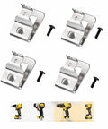 Durable 304 stainless steel belt clips for 20V MAX drills and drivers, 4-pack with screws, offering secure belt or pocket carry