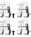 Durable 304 Stainless Steel Belt Clip Set Includes Four Replacement Hooks With Screws For Ryobi And Ridgid 18V Tools