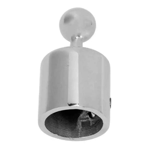316 Stainless Steel Boat Bimini Ball Top Cap Fitting External Eye End For 22mm And 25mm Round Tubes With Double Screws Type Marine Grade
