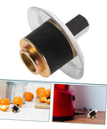 Blender Coupling Replacement Pin for Easy Installation Durable Drive Coupling Accessory in stainless steel and black rubber, close-up view.