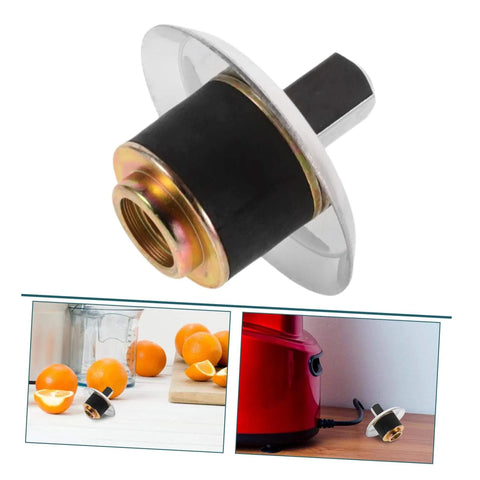 Blender Coupling Replacement Pin for Easy Installation Durable Drive Coupling Accessory in stainless steel and black rubber, close-up view.
