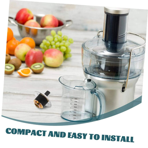 Stainless Steel Blender Drive Coupling Replacement Blade Coupler for Kitchen Blenders next to a juicer and fresh fruits