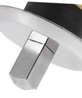 Close-up of stainless steel blender and juicer coupling replacement part with quick attach studs for reliable drive coupling.