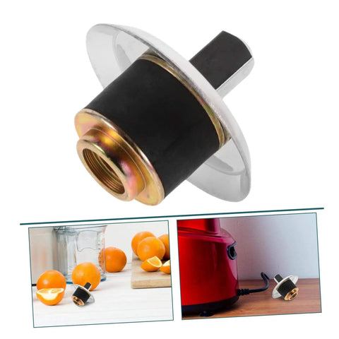 Stainless Steel Blender Drive Coupling Replacement Blade Coupler for Kitchen Blenders, shown in close-up and installed on a blender