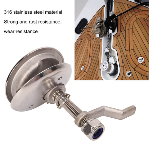 Marine Grade 316 Stainless Steel Boat Cam Latch With Back Plate, Flush Lift Pull Hatch Latch, polished for marine access