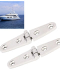 Xiuganpo 316 stainless steel boat hatch hinges, mirror-polished, 4.1x1.1in, pair with screws