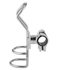 Stainless steel boat rod holder with rail-mount clamp and 360° adjustable bracket for 32mm rods