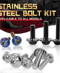 ✝️ BAIONE Fairing Bolt Kit 195PCS Stainless Steel M5 M6 Motorcycle Windscreen Fairing Screws Fasteners Universal Compatibility