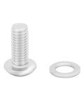 Durable Stainless Steel Water Bottle Cage Bolts With Washers 20 Pack for bike racks, M5x12mm hex socket button head bolt and washer close-up